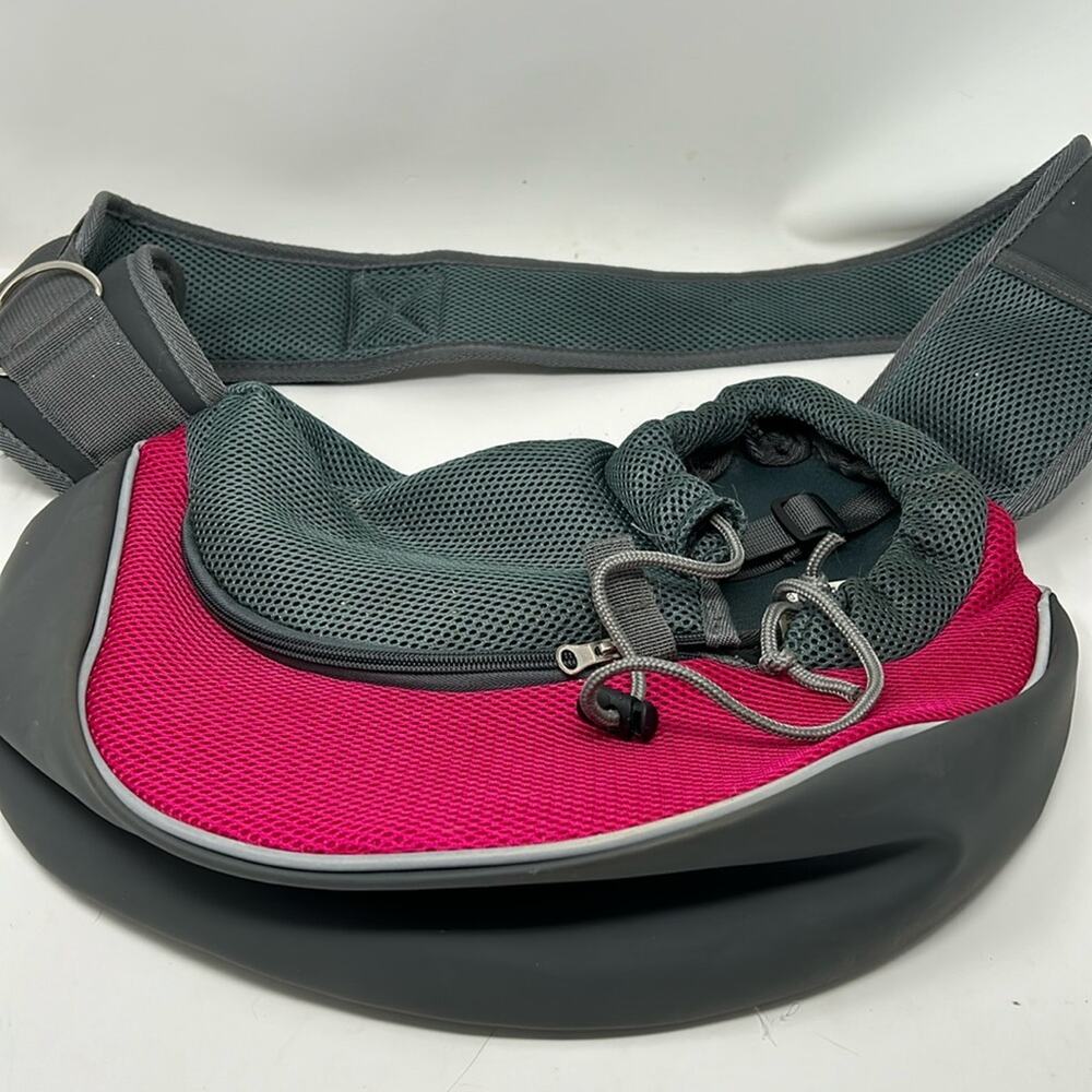 Pet Dog Sling Carrier, Breathable Mesh Portable Pet Sling Shoulder Strap Small